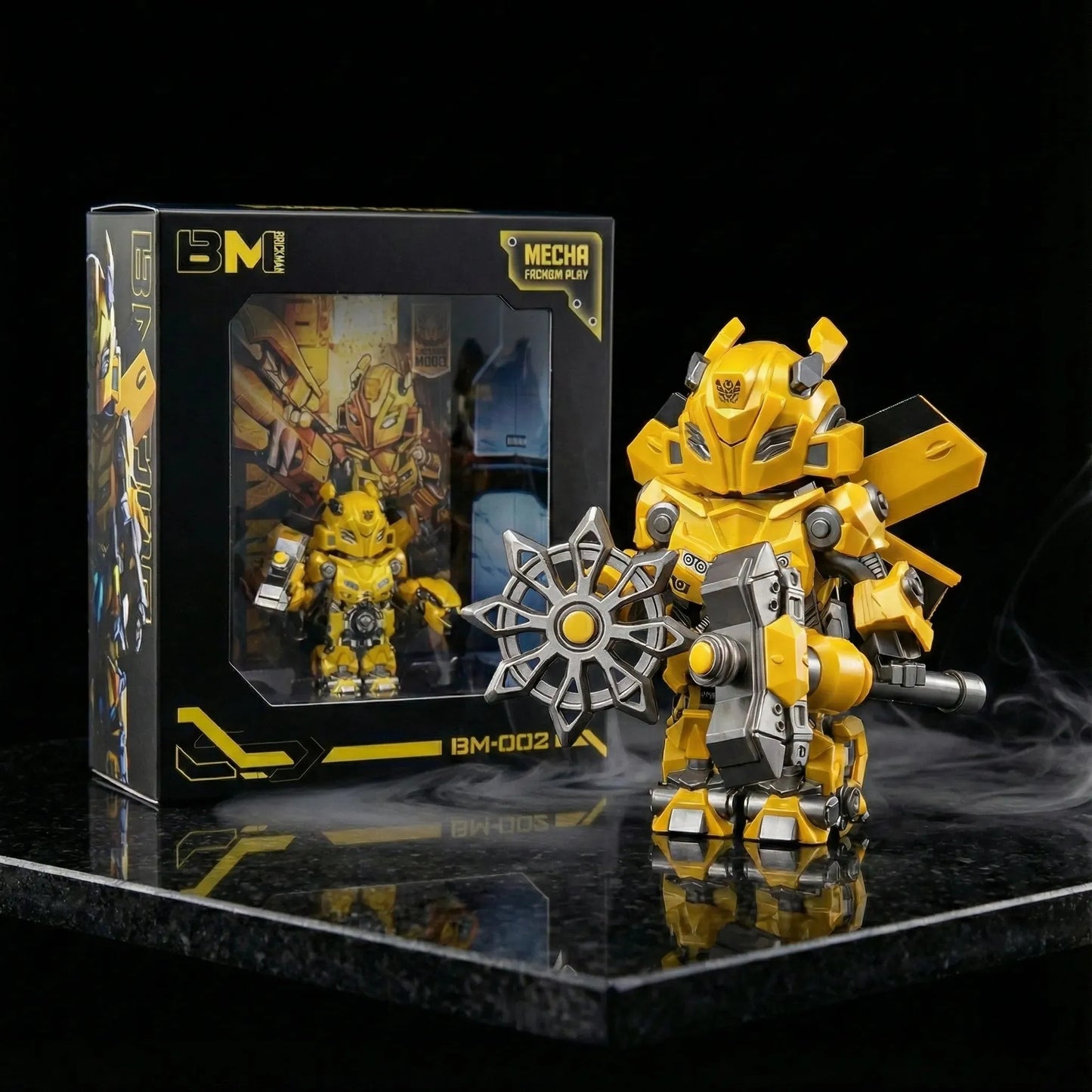 Minifig-Scale Buildable Transformers Mech Figures